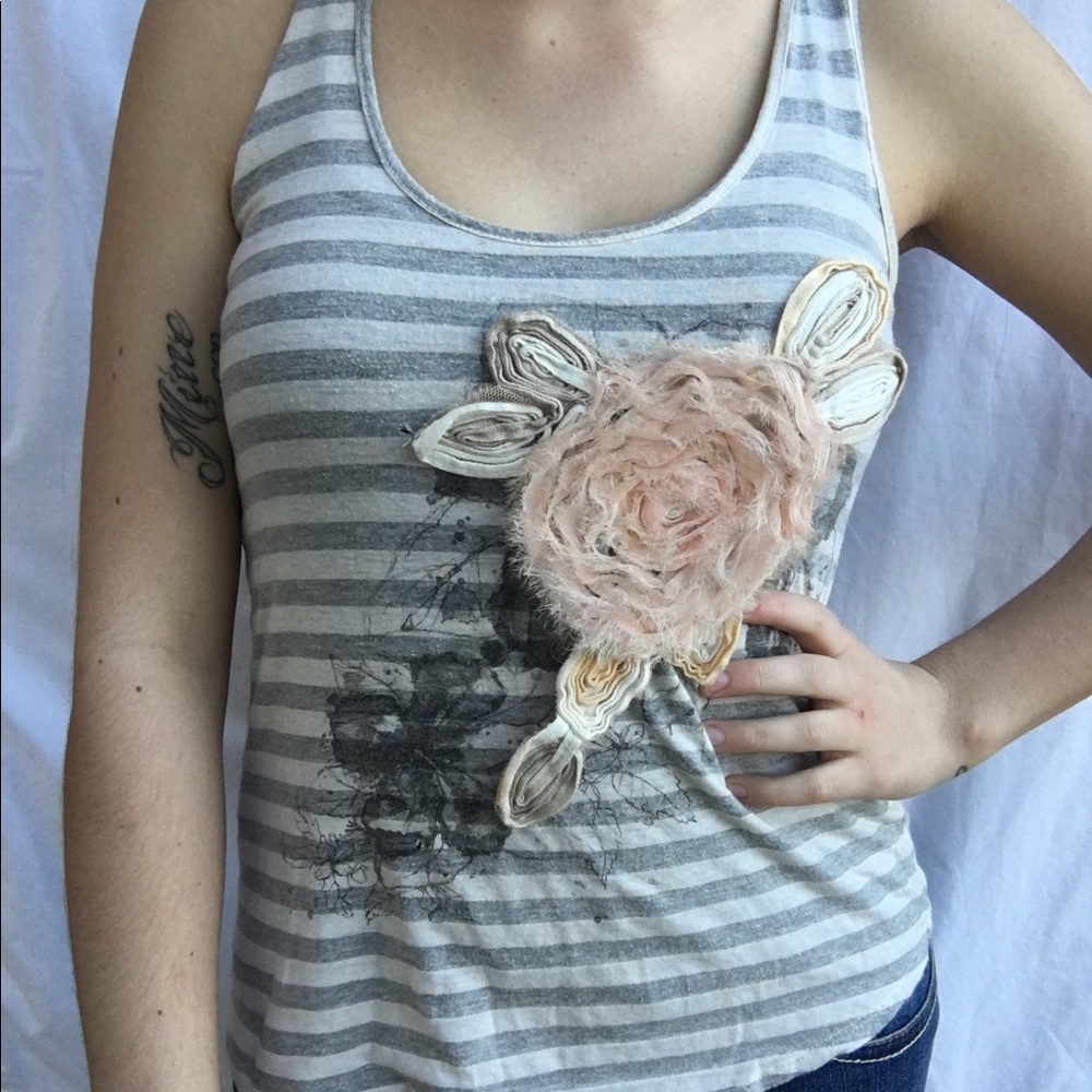 Flowered tank top